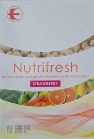 Nutrifresh E Excel Botanical Beverage Mix Soybean with Asparagus STRAWBERRY (WITHOUT BOX) 15gm x 30 packets - Exp May 2022