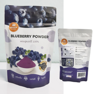 ผงบลูเบอร์รี่แท้ ผงชงบลูเบอร์รี่ 100% หอมกลิ่นผลไม้ รสชาติเปรี้ยวอมหวานจากผลไม้ ไม่แต่งสีไม่แต่กลิ่น น้ำหนักสุทธิ 100 กรัม Real Blueberry Powder100%