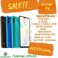 Redmi 9A 2/32GB New Bergaransi Resmi