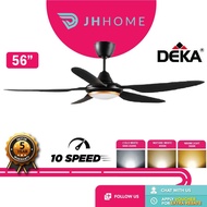 DEKA 56INCH DC MOTOR DC2 311 / DC2 313 WITH LED LIGHT 5SPEEDS FORWARD + 5SPEEDS REVERSE CEILING FAN WITH REMOTE CONTOROL