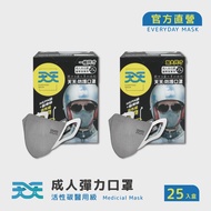 【天天】機車族立體口罩 25入/盒(醫療級+活性碳口罩)