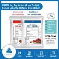 MIMO 1kg Erythritol Monk Fruit and Stevia Lakanto Natural Sweetener sugar For Keto Die / Baking / diabetic