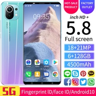 RAM 6GB 128GB ROM {COD + free shipping} Promosi ponsel harga murah HP M11 HP Fast Charge HD 5.0inch M11 6Gb + 128 Gb 5200 inci 5G 24Mp + 32MP 10.0 Mah hp murah android 4g cuci gudang hp bekas murah android