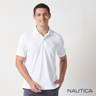 Nautica經典純棉短袖POLO衫-白
