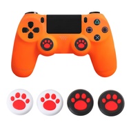 4 pcs Silicone Analog Thumb Sticks Grips for Sony PlayStation 5 PS4 3 Slim Pro Controller Caps Cover for XBox One X S