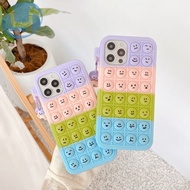 Casing For OPPO A3s A5 A5s A7 A12 A12E A15 A53 4G A52 A72 A92 A93 4G 5G A92s F5 F9 F11 F17 Pro A9 A8 A31 2020 A39 A83 A59 F1s R9s Reno 3 5 Pro Realme C2 Case Cover Reliver Stress Pop Fidget Toys Push It Bubble Antistress Sensory Game Kids