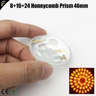 46mm Diameter Beam Light 200 230 260 Spare Parts 24 Prism 5R 7R 10R Moving Head Light Beam 24Prism Fitting Atomizing Lens