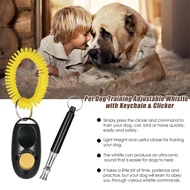 นกหวีดไล่หมาใหม่ฝึกสุนัขนกหวีดแบบที่ปรับได้ Ultrasonic Dog Whistle พร้อมพวงกุญแจสำหรับสุนัขสัตว์เลี้ยง Clicker Silent สุนัข Bark เชือกควบคุมการฝึกสุนั
