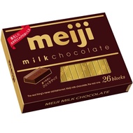 【Meiji 明治】牛奶巧克力盒裝-26枚(120g)
