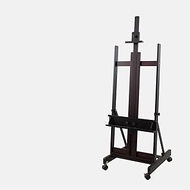 Solid Wood Vertical Easel, Can Be Lifted And Equipped With Wheels For Easy Movement, Suitable For Field Sketches, Multifunctional Display Stand (Color : White) Easel