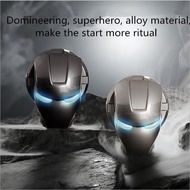 One-Key Start Button Changed To Iron Man One-Key Start Button Ignition Switch Protection Decorative Cover