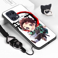 Phone Case For Honor X8 HonorX8/OPPO Find X5 Pro 5G FindX5 Casing For Boys Girls (Finger Ring + Lanyard) Creative Phone Casing Transparent Soft Silicone TPU Case Cover