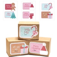 40pcs Cute Merry Christmas Sticker Gift Decor Christmas Sticker Gift Box Sealed Sticker Packaging Supplies