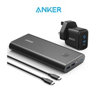 ☍☾  Anker PowerCore  26800 PD 45W Powerbank with Powerport III Mini (SG 3 Pin Plug) Battery Pack for USB C Laptop