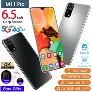 【Original + 5G √】M11pro + 6.5 Inci HD Layar + Smartphone 6000Mah Terbaru 2020 High-End Ponsel 4G Browser M11 Pro 24 + 50Mp Ponsel 12GB RAM 512GB ROM Android 10.0 mate40 +