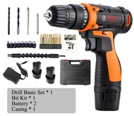 12V Lithium Rechargeable Cordless Drill Multi-Function Drill Screwdriver Set With 1 Battery