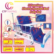 CTF Multifunction Electric Hospital Bed With Medical Mattress + Dining Tray ( Katil Hospital Elektrik )