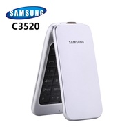 เคสแป้นพิมพ์ภาษาอังกฤษสำหรับ Samsung C3520 2.4นิ้วโทรศัพท์มือถือแบบฝาพับ3G WCDMA 1.3MP