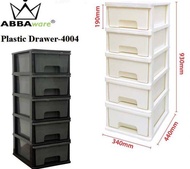 5 Tier Plastic Drawer Storage Cabinets - ABBAWARE-4004 Plastic Drawer