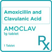 AMOCLAV Amoxicillin and Clavulanic Acid 1g 1 Tablet [PRESCRIPTION REQUIRED]
