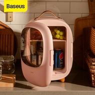 Baseus 8L Portable Mini Fridge Multifunctional Heating and Refrigeration Makeup Fridge with AC/DC Power Cord for Car Home Camping Travel