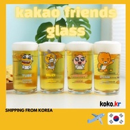 Kakao friends Korean Liquor Soju Bomb Beer Glass Cup 255ml x 4P Set(Ryan, Tube, Apeach, Muzi) Somac with FREEBIES