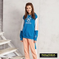 Nautica COMPETITION女裝美式長版連帽T恤-藍色