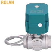 3 Way Motorized Ball Valve Stainless Steel L/T Type Built‑In
