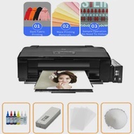 Vilaxh A3 DTF Printer untuk Epson L1800 Printhead Langsung Mentransfer Setiap Bahan Pakaian dengan PET Film DTF Tinta DTF Bubuk