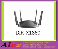 全新台灣代理商公司貨 友訊 dlink D-Link DIR-X1860 B1 AX1800 Wi-Fi 6雙頻無線路由