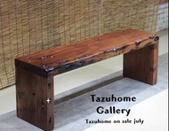 TAZU精選:原始老船木創意簡約懷舊長凳,餐凳,換鞋凳,也可用做電視櫃架,都可以,實用又美觀有型.有唔同呎吋供選擇:120X28X40 H CM100X28X30 H CM呎吋也可以訂做
