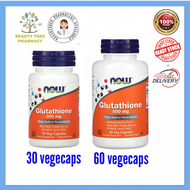 NOW Foods Glutathione 500 mg 30 / 60 Veg Capsules