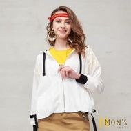 【MON’S】渡假風設計感造型連帽外套