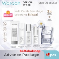 Wardah 1 Paket Crystal Secret 6pcs Wajah Glowing/ Hilangkan Flek/ Bekas Jerawat BPOM, ORI, HALAL