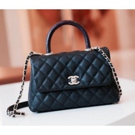 Chanel Chanel Bag Coco Handle Flap Small Handle Chain Strap Side Backpack Shoulder Bag Chain Strap Bag Black A92990