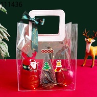Gift packaging bag wrapping paper gifts Gift wrapping paper pvc Christmas portable transparent packaging bag gift bag hi