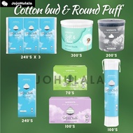 Watsons Soft &amp; Clean Side Sealed 100's/ Square Puffs Face Cotton/ Cotton Buds 300's/ Black Cotton Buds 200's