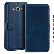 Casing Samsung Galaxy Mega 5.8 I9150, Sarung HP Kulit Flip dengan Magnet Dompet dengan Tempat Kartu untuk Samsung Galaxy Mega 5.8 I9150
