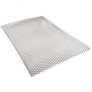 Metal Hole Type Titanium Mesh Sheet 30cm X 20cm Perforated Plate Expanded Heat Corrosion Resistance Mesh Thickness 0.5mm