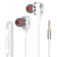 [I ANGEL] GZT-2 หูฟัง หูฟังพร้อมไมโครโฟน หูฟังเสียงดี สำหรับ3.5mm สายยาว1.2Mเมตร สำหรับ iPhone, iPad,Xiao Mi สีแดง Mi,Huawei