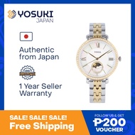 FOSSIL Quartz ES5166 Jacqueline Sun &amp; Moon Elegant Stone Shell Pearl White Silver Gold Wrist Watch For Woman from YOSUKI JAPAN / ES5166 (  ES5166   ES5 ES51   )
