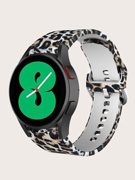 豹紋適用於Samsung Galaxy Watch 4矽膠錶帶