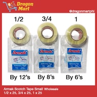 Armak Scotch Tape Small Wholesale 1/2 x 25, 3/4 x 25, 1 x 25