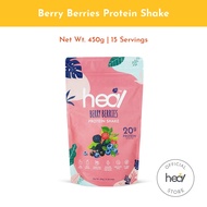 Heal Berry Berries Protein Shake Powder - Dairy Whey Protein (15 servings) HALAL - Meal Replacement, Protein