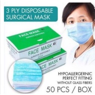 Disposable Surgical Medical Face Mask 50pcs Surgical masks fda approved