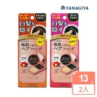 【日本柳屋】雅娜蒂 白髮遮瑕粉餅-褐色(超值2入組)