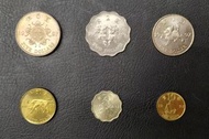 香港1997年回歸紀念硬幣6個 (5元，2元，1元，5角，2角，1角)，品相如圖，並非全新