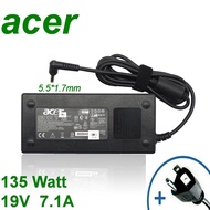 Acer Adapter 19V/7.1A 135W หัวขนาด 5.5*1.7mm สายชาร์จ  Nitro อะแดปเตอร์ สายชาร์จ Acer สายชาร์จโน๊ตบุ๊ค สายชาร์จ ที่ชาร์แบตเตอรี่ battery สายชาร์จโน๊ตบุ๊ค