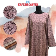 Kaftan Lengan Panjang dan Pendek Muslimah Plus Size Kelawar Night wear Baju Tidur Perempuan Ironless Polyester - Cotton