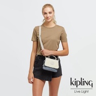 【KIPLING】經典率性丹寧前置袋蓋隨身斜背小包-FILIPA MINI
